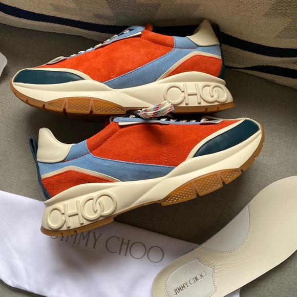 Jimmy Choo Shoes - Jimmy Choo raine retro 90's sneakers wash red/blue 42 NWT